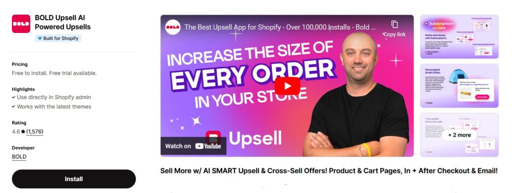 Bold Upsell - grow sales